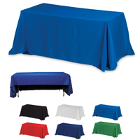 3-Sided Economy Table Covers & Table Throws -Blanks / Fit 6 Foot Table